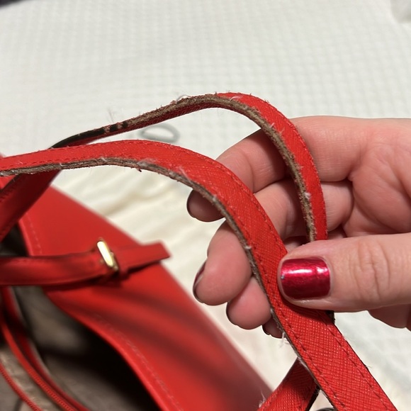 Michael Kors Scarlet Red Tote Bag - Picture 3 of 9